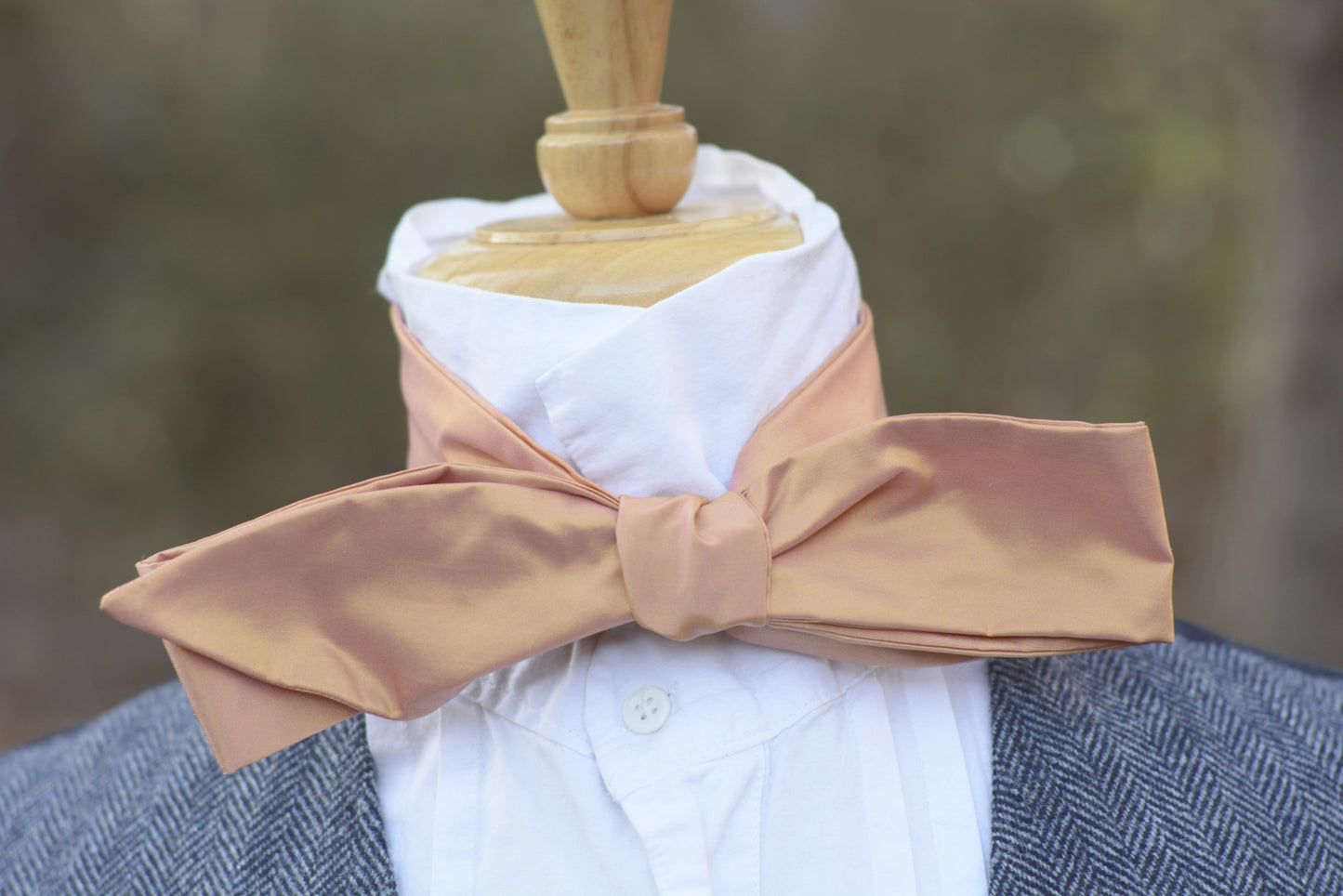 Peach Silk Cravat