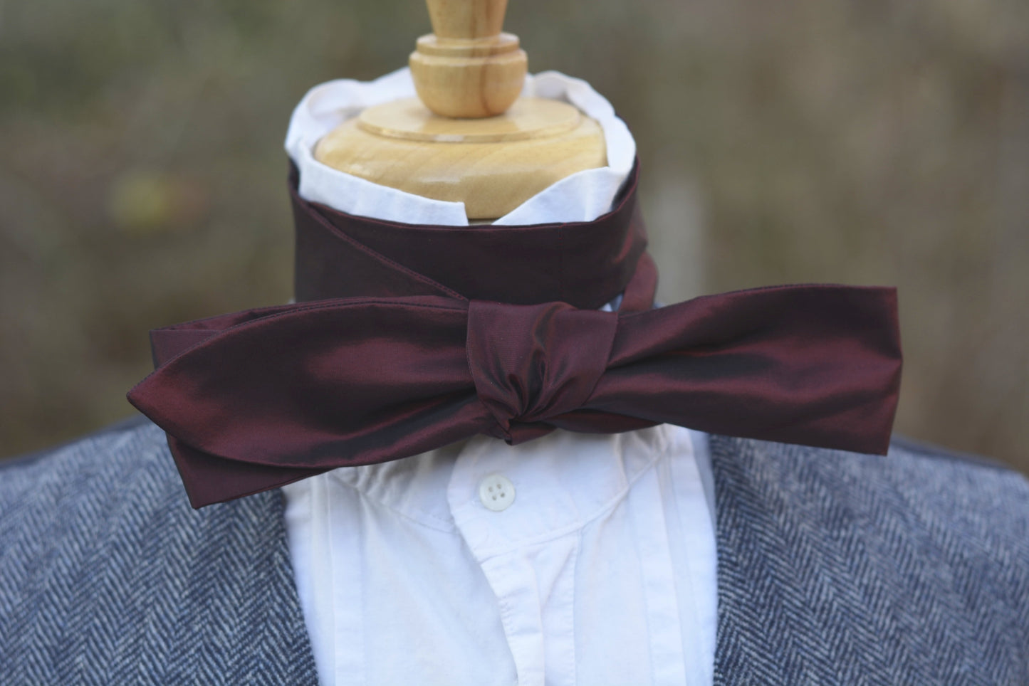 Maroon Silk Cravat