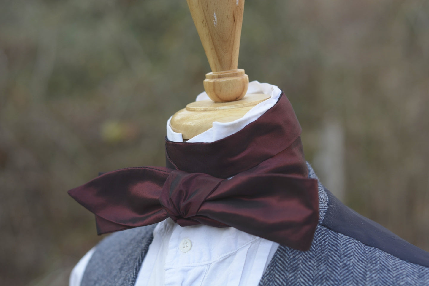 Maroon Silk Cravat