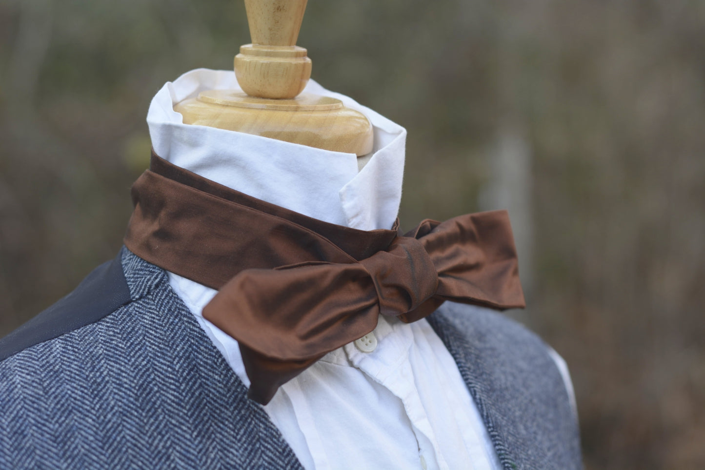 Brown Silk Cravat
